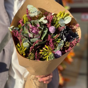 Букет из капса и брассики в Серпухове