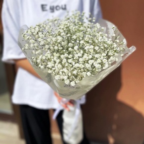 Букет из 5 белых гипсофил в Серпухове