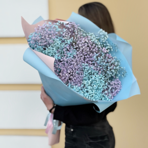 Букет "Радуга" из 15 гипсофил в Серпухове