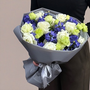 Букет из ароматных гиацинтов и эустом в Серпухове