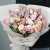 Букет "Крем сода" из роз, эустом и хамелациума в Серпухове Букет "Крем сода" из роз, эустом и хамелациума в Серпухове