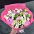 Букет "Малиновый пломбир" из пионов, эустом, сантини и альстромерий в Серпухове Букет "Малиновый пломбир" из пионов, эустом, сантини и альстромерий в Серпухове