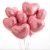 Сердце розовое фольгированный шар с гелием (45 см) в Серпухове