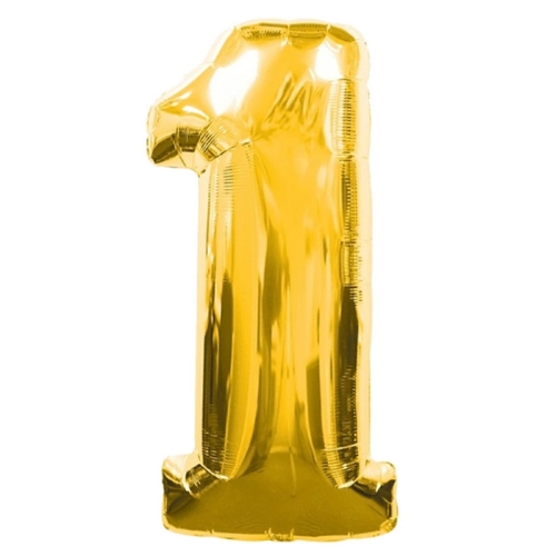 Шар гелиевый цифра 1 (40х102 см) в Серпухове