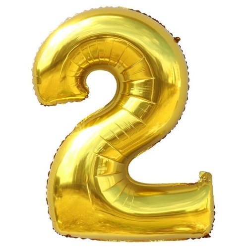 Шар гелиевый цифра 2 (40х102 см) в Серпухове
