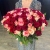 Букет 151 роза красный микс (50 см) в Серпухове